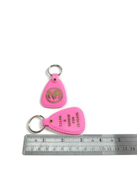NA 25 Years Clean Keytag Chip Hot Pink – Serenity Fly Recovery Gifts