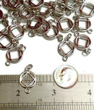 NA Connector Charm Narcotics Anonymous - Silver Tone - Small