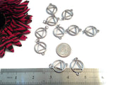 AA Large Connector Charm Pendants - Alcoholics Anonymous