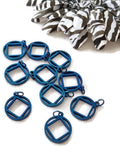 Stainless Steel NA Cutout Charms - BLUE