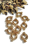 NA Connector Charm - Gold Tone - Small