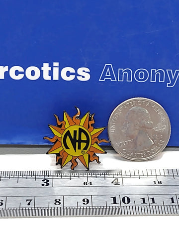 NA Sun Vintage Pin - Narcotics Anonymous Recovery Gift - Pin 147