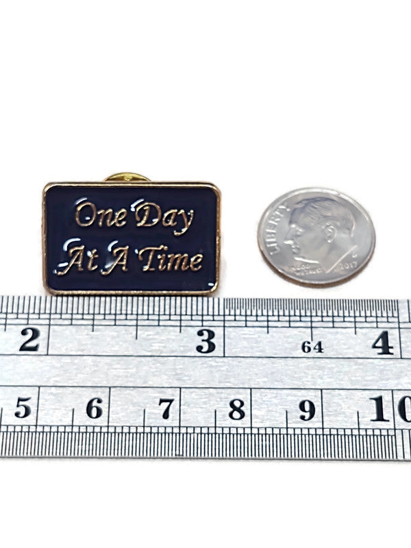 NA One Day At A Time Vintage Pin - Narcotics Anonymous Recovery Gift Chip Medallion - 148