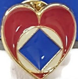 NA Heart Vintage Pin Recovery Gift - 161