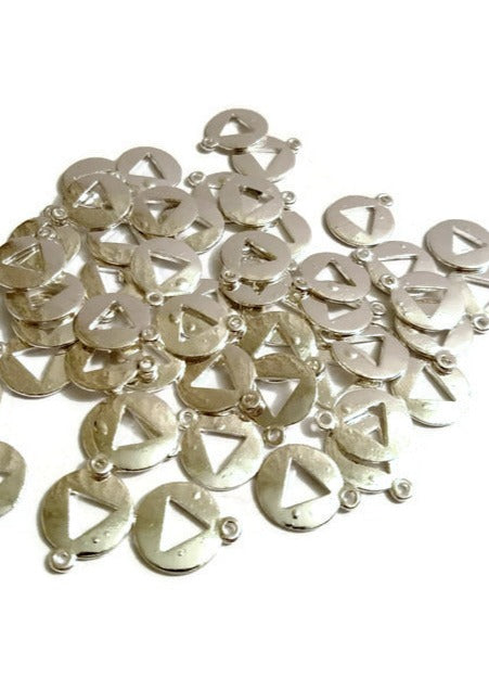 50 Pc AA Charm Blow Out! Irregulars *Drastically Reduced* - Silver Tone
