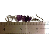 AA Amethyst Earrings Alcoholics Anonymous
