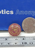NA 'H.O.W.' Vintage Pin in Dark Pink Narcotics Anonymous - 111