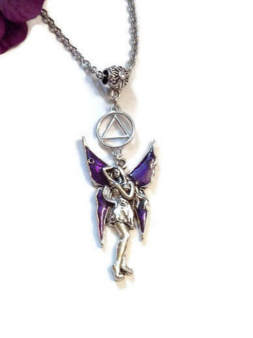 Purple Fairy Necklace - AA
