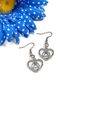 Heart Earrings Alcoholics Anonymous
