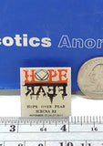 NA PIN 'Hope Over Fear' Vintage - So Cal Region Convention 32 Narcotics Anonymous Recovery Gift Chip Medallion - 130