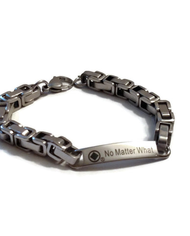 No Matter What Stainless Steel Bracelet - Narcotics Anonymous
