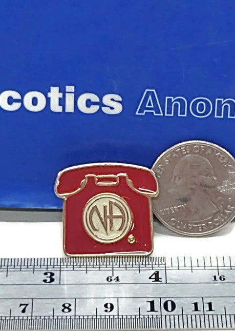NA PIN Phone Lines Vintage Pin - Narcotics Anonymous - 140