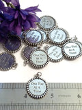 ODAAT One Day At A Time Pendant Charms  - Edged Design