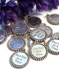 ODAAT One Day At A Time Pendant Charms  - Edged Design
