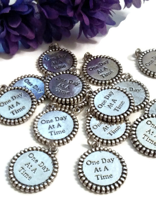 ODAAT One Day At A Time Pendant Charms  - Edged Design