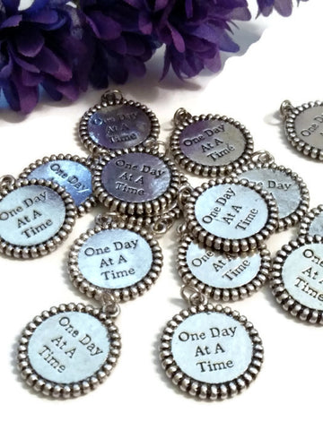 ODAAT One Day At A Time Pendant Charms  - Edged Design