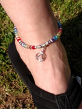 Rainbow Crystal Anklet - Alcoholics Anonymous