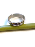 Crystal Serenity Stainless Steel Ring
