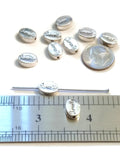 Serenity Slide Beads Silver Tone Charms