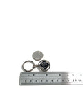 NA Double Sided Metal & Enamel Keychain Narcotics Anonymous - Black