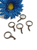 DIY Key Chain Blanks COPPER Color- 25 pcs