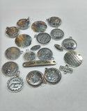 20 Pc 'Irregulars' Mix of 12 Step Recovery Pendant Charms - Mix #2