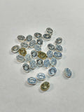 30 Pc **IRREGULARS** NA Slide Beads Silver Tone Charms - Mix #C