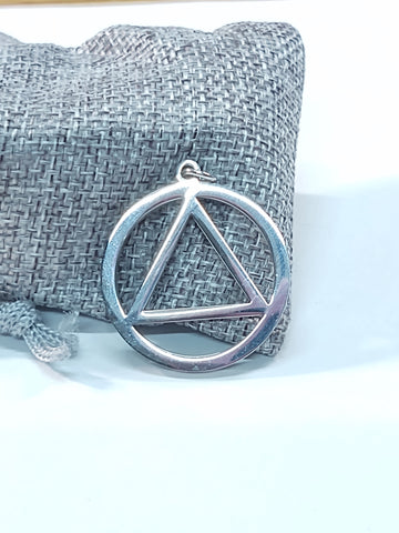 Large AA Stainless Steel Pendant