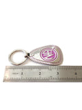 NA Clean & Serene For Decades Purple Metal Keychain Tag
