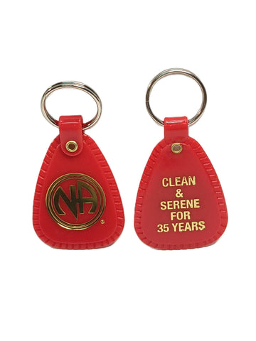 NA 35 Years Clean Keytag Chip - Red