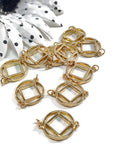 Connector Charms Narcotics Anonymous - GOLD Tone - Large 20mm