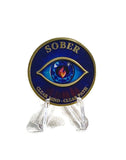 AA Medallion Coin ‘Saphire Eye’ Clear Mind Clear Path - Gold