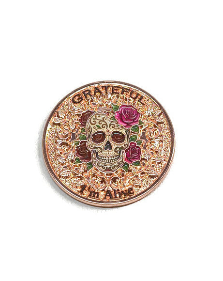 Recovery Coin Grateful I’m Alive / Women Do Recover Medallion – Rose Gold