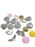 20 Pc 'Irregulars' Mix of 12 Step Recovery Pendant Charms - Mix #3