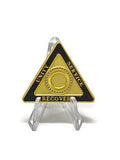 AA Triangle Design Medallion Coin – Alcoholics Anonymous