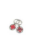NA Double Sided Metal & Enamel Keychain Narcotics Anonymous - Red