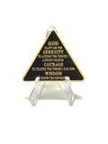AA Triangle Design Medallion Coin – Alcoholics Anonymous
