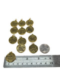 12 Pc IRREGULARS Blow Out - 'Live In The Moment' in Gold Tone
