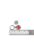 NA Double Sided Metal & Enamel Keychain Narcotics Anonymous - Red