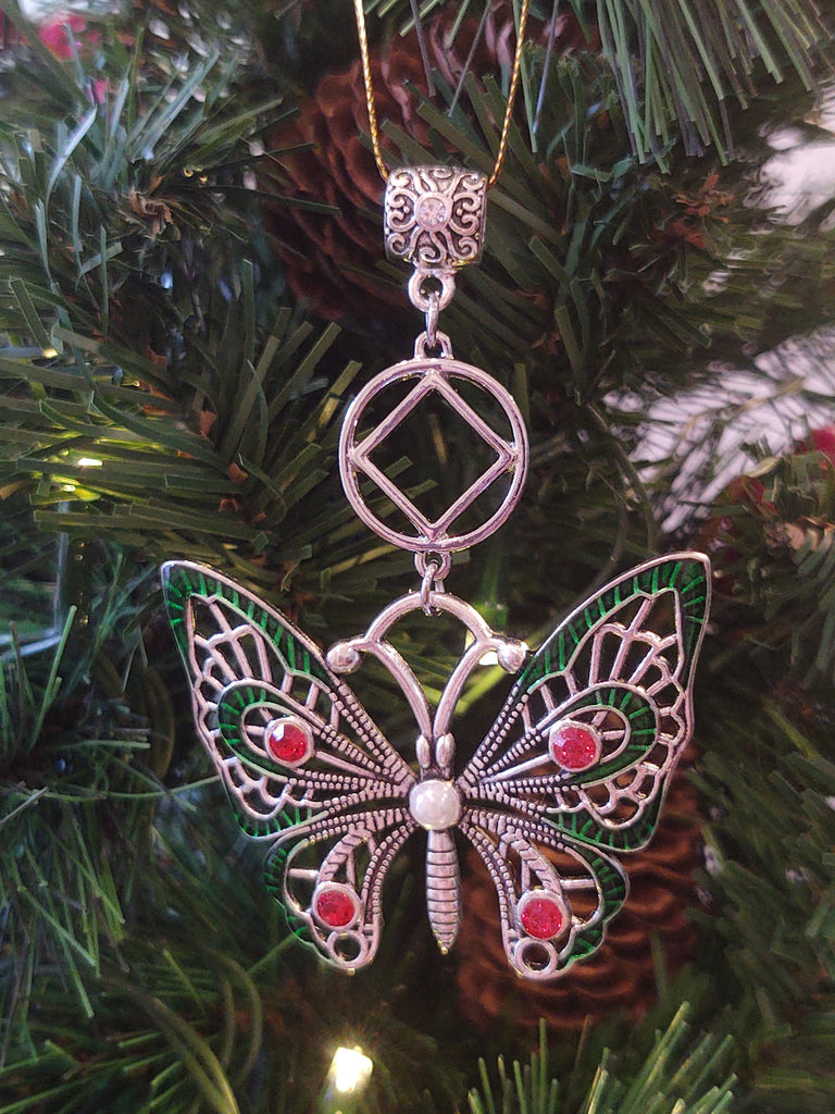 NA Tree Ornament Butterfly Narcotics Anonymous Gift