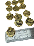 12 Pc IRREGULARS Blow Out - 'Live In The Moment' in Gold Tone