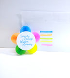 Serenity Courage Wisdom Recovery Flower Highlighter Multi Colors Pen