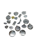 20 Pcs 'Irregulars' Mix of 12 Step Recovery Pendant Charms - Mix #4