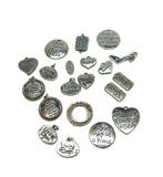 20 Pc 'Irregulars' Mix of 12 Step Recovery Pendant Charms - Mix #2