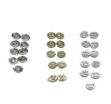 30 Pc **IRREGULARS** NA Slide Beads Silver Tone Charms - Mix #A