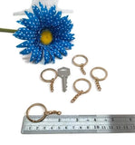 DIY Key Chain Blanks GOLD Tone- 25 pcs