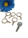 DIY Key Chain Blanks GOLD Tone- 25 pcs