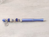 AA Blue Bling Pen Gift For Journaling 12 Step Work Writing Alcoholics Anonymous