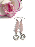 Rose Quartz Earrings Alcoholics Anonymous