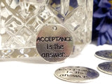 Acceptance Is The Answer Pendant Charms - 5 Pcs